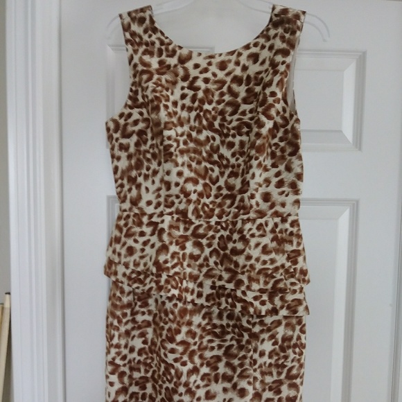 Forever 21 Dresses & Skirts - Love 21 Animal Print Peplum Dress Size Large.